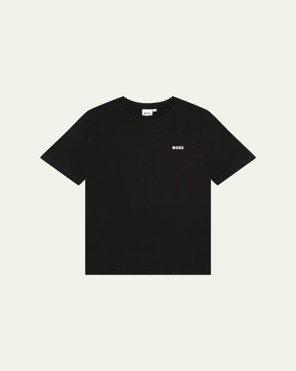 Boy's Contrast Logo-Print T-Shirt, Size